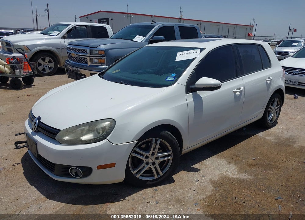 2012 VOLKSWAGEN GOLF TDI 4-DOOR VIN: WVWDM7AJ0CW038237