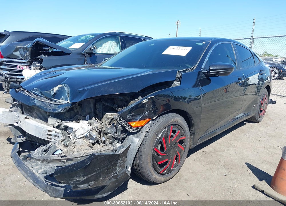 2019 HONDA CIVIC LX VIN: 19XFC2F66KE213618