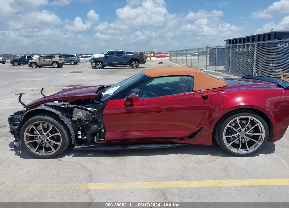 2018 CHEVROLET CORVETTE GRAND SPORT VIN: 1G1Y13D71J5100422