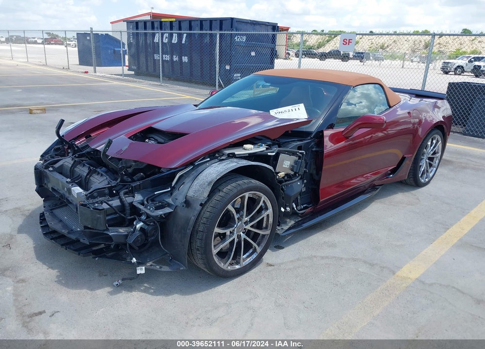 2018 CHEVROLET CORVETTE GRAND SPORT VIN: 1G1Y13D71J5100422