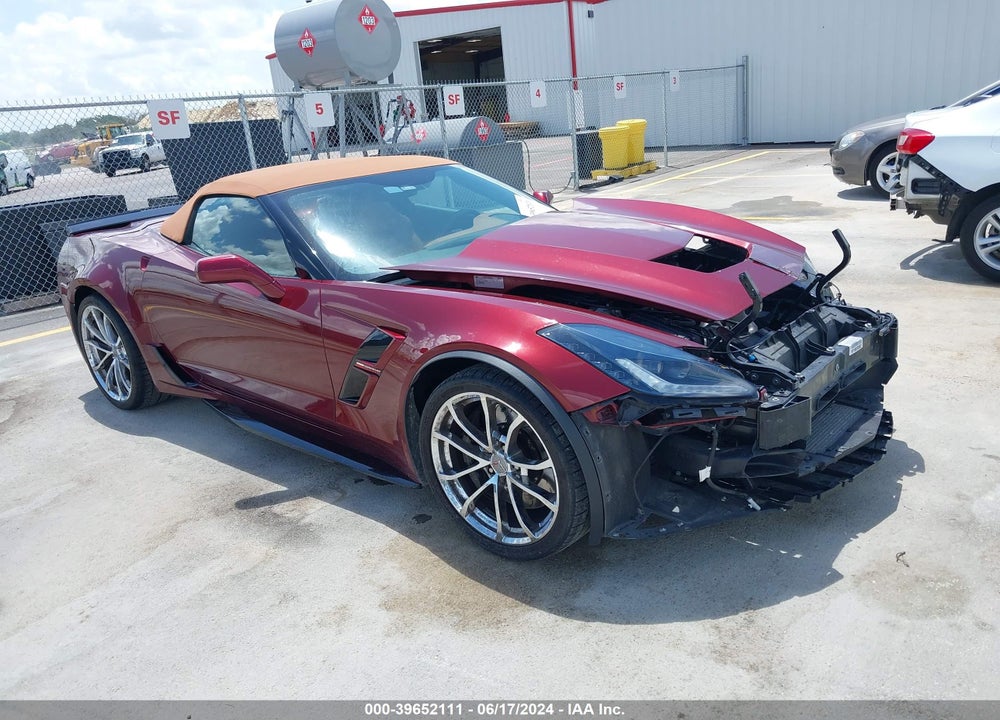 2018 CHEVROLET CORVETTE GRAND SPORT VIN: 1G1Y13D71J5100422