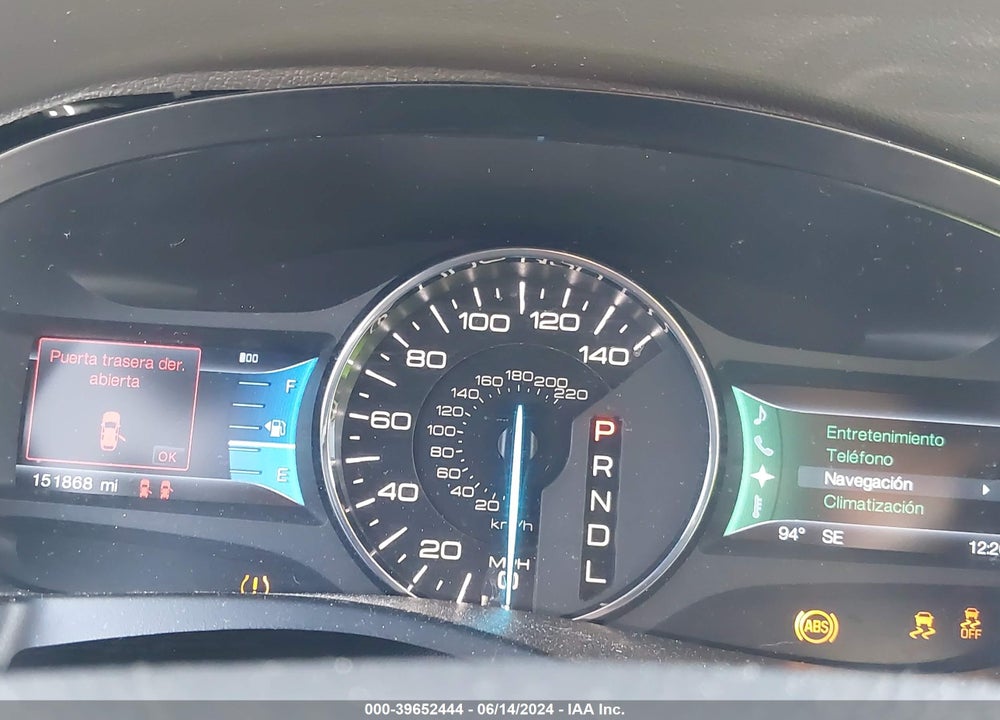 2012 FORD EDGE LIMITED VIN: 2FMDK3K91CBA25657