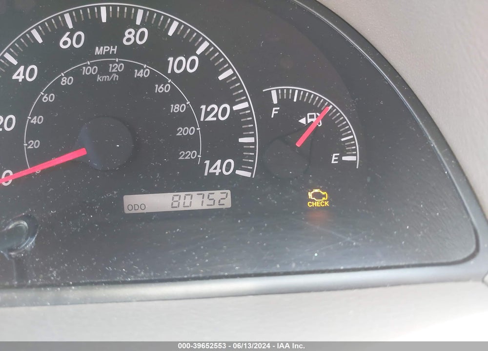 2005 TOYOTA CAMRY LE V6 VIN: 4T1BF30K85U595430