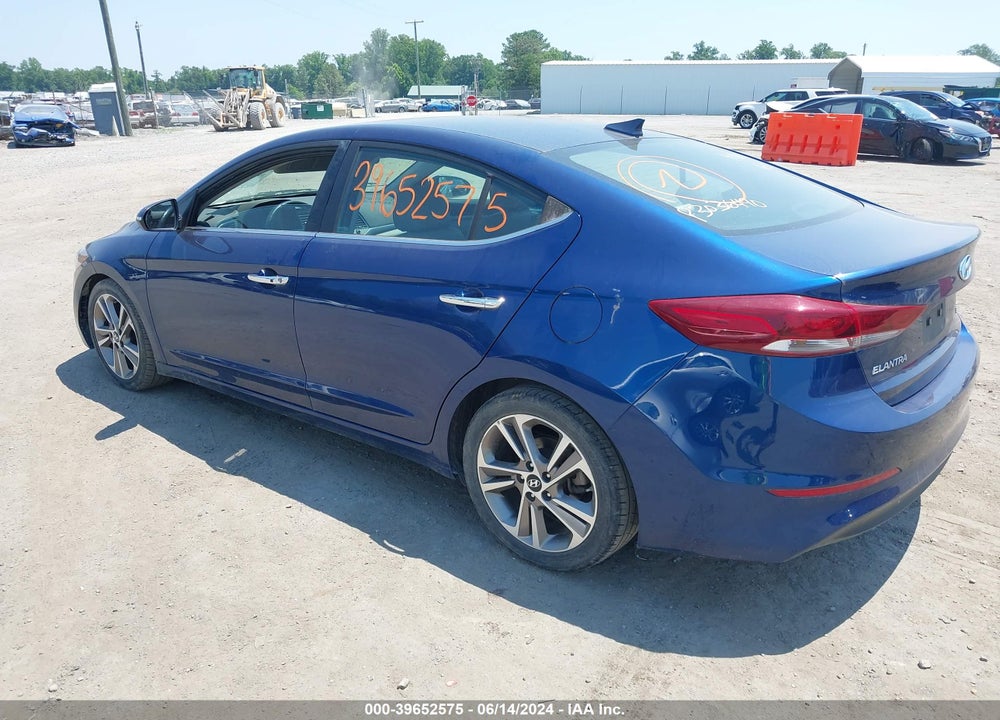 2017 HYUNDAI ELANTRA LIMITED VIN: 5NPD84LF1HH049529