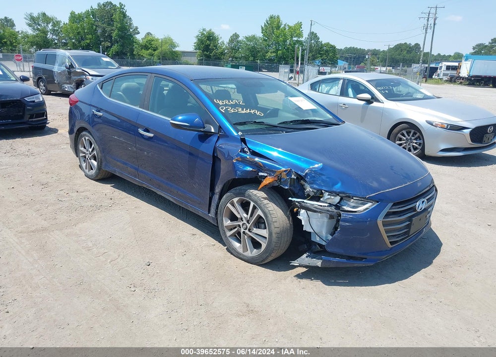 2017 HYUNDAI ELANTRA LIMITED VIN: 5NPD84LF1HH049529