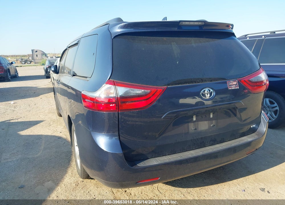 2020 TOYOTA SIENNA LE VIN: 5TDKZ3DC1LS042747