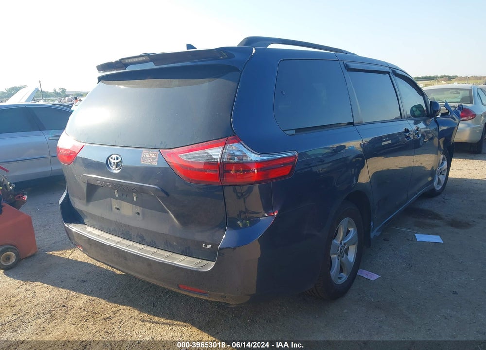 2020 TOYOTA SIENNA LE VIN: 5TDKZ3DC1LS042747