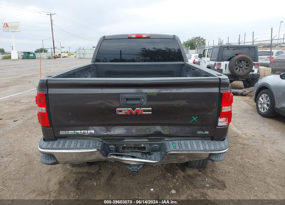 2016 GMC SIERRA 1500 SLE VIN: 3GTU2MEC8GG102531