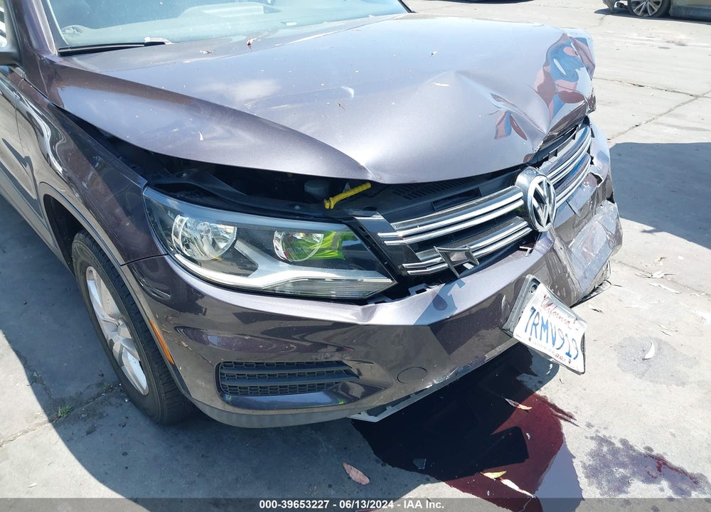 2016 VOLKSWAGEN TIGUAN S VIN: WVGAV7AX5GW567186