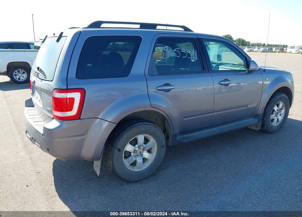 2008 FORD ESCAPE LIMITED VIN: 1FMCU94198KA29288