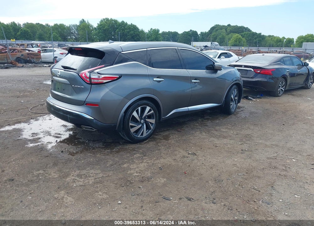 2015 NISSAN MURANO PLATINUM VIN: 5N1AZ2MG3FN273955