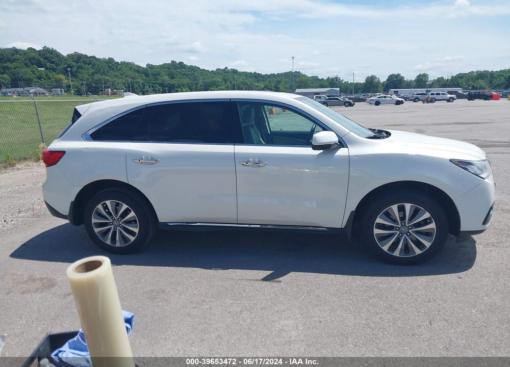 2014 ACURA MDX TECHNOLOGY PACKAGE VIN: 5FRYD3H42EB007832