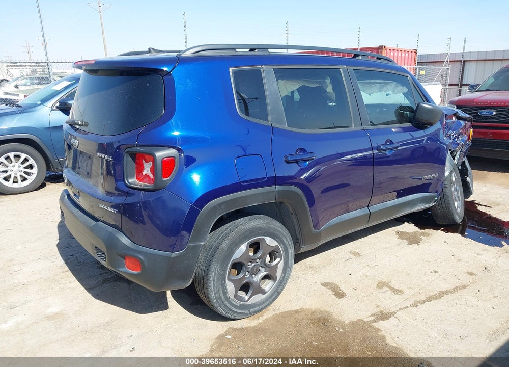 2018 JEEP RENEGADE SPORT 4X4 VIN: ZACCJBAB7JPG91707