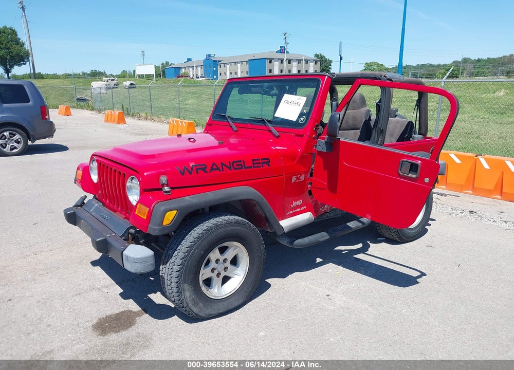 2003 JEEP WRANGLER X VIN: 1J4FA39S03P319286