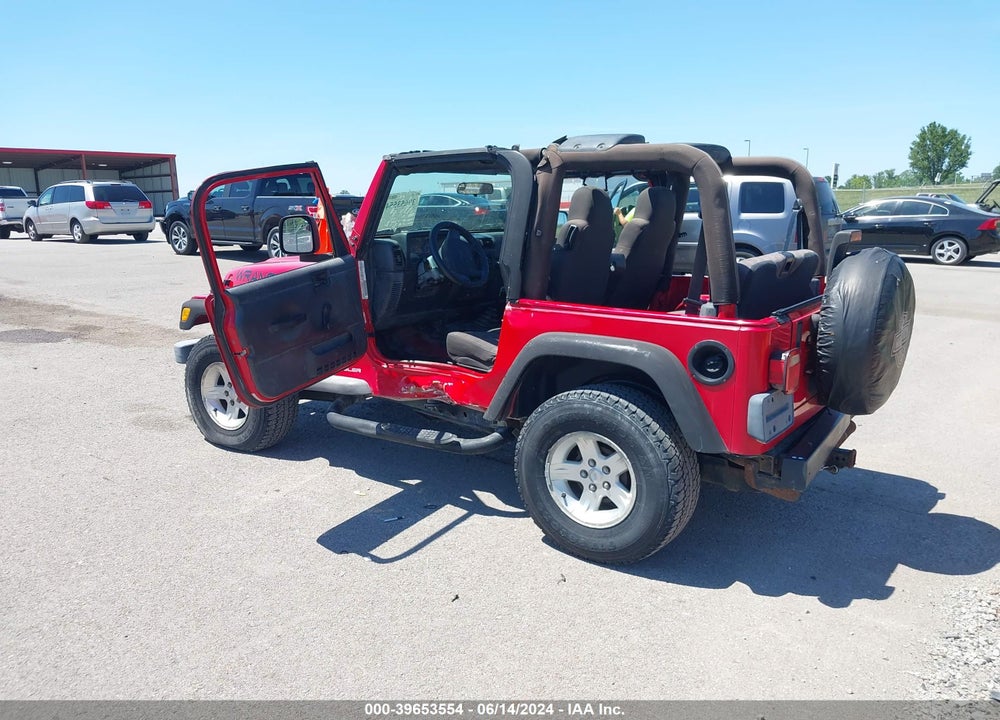 2003 JEEP WRANGLER X VIN: 1J4FA39S03P319286