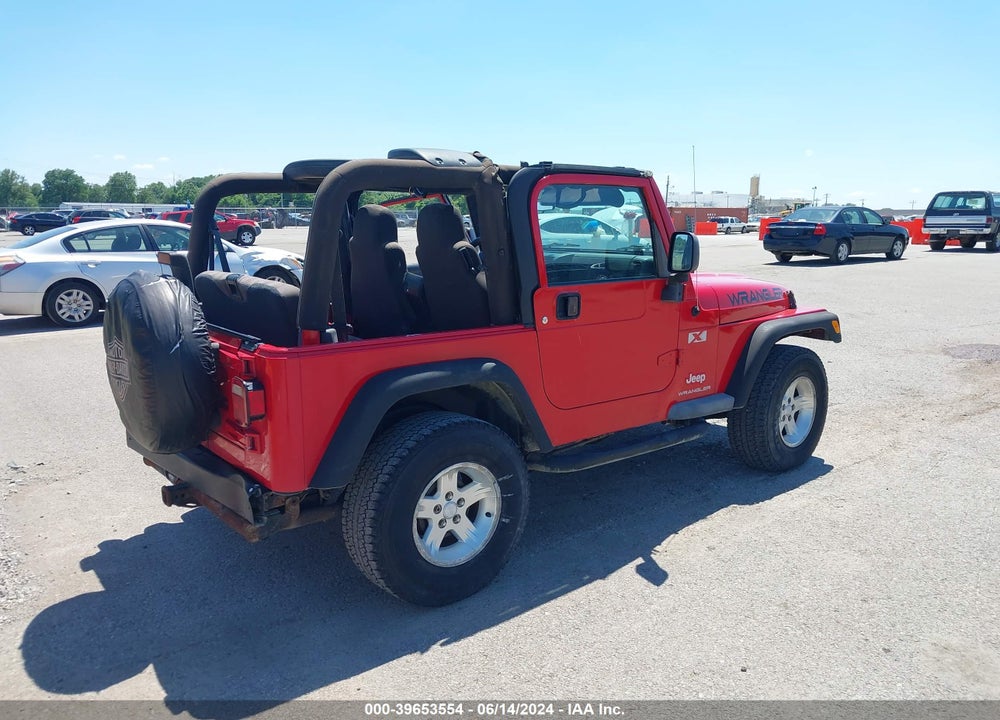 2003 JEEP WRANGLER X VIN: 1J4FA39S03P319286