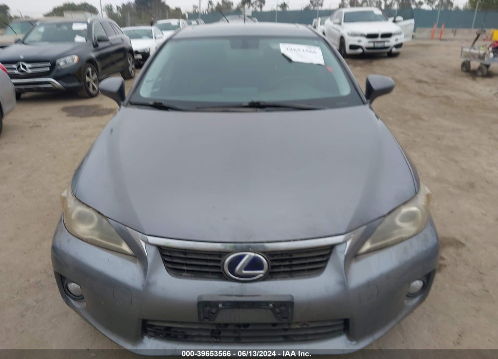 2012 LEXUS CT 200H PREMIUM VIN: JTHKD5BH6C2100771
