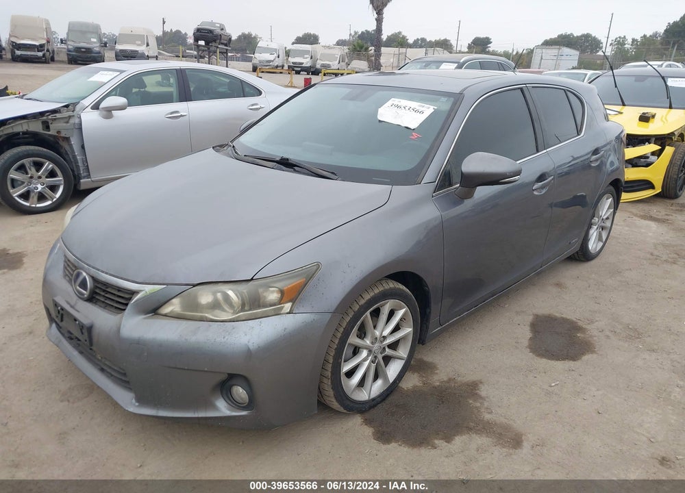 2012 LEXUS CT 200H PREMIUM VIN: JTHKD5BH6C2100771