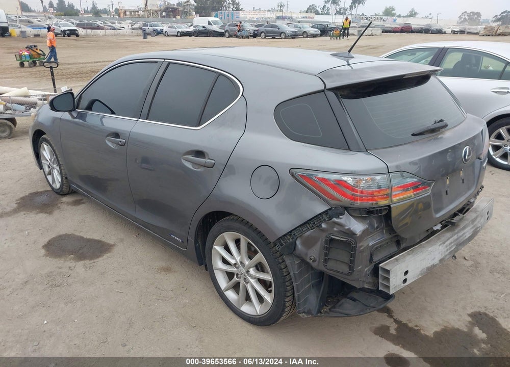 2012 LEXUS CT 200H PREMIUM VIN: JTHKD5BH6C2100771