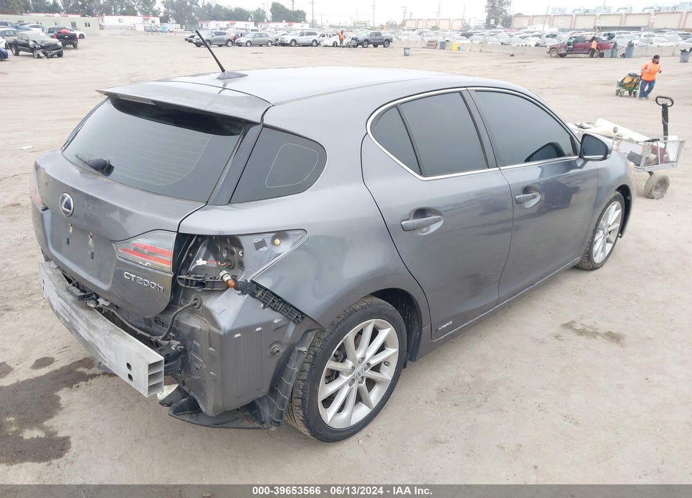 2012 LEXUS CT 200H PREMIUM VIN: JTHKD5BH6C2100771