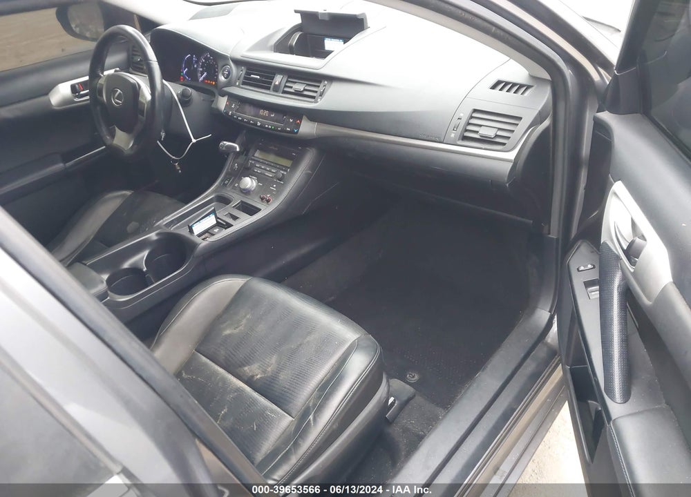 2012 LEXUS CT 200H PREMIUM VIN: JTHKD5BH6C2100771