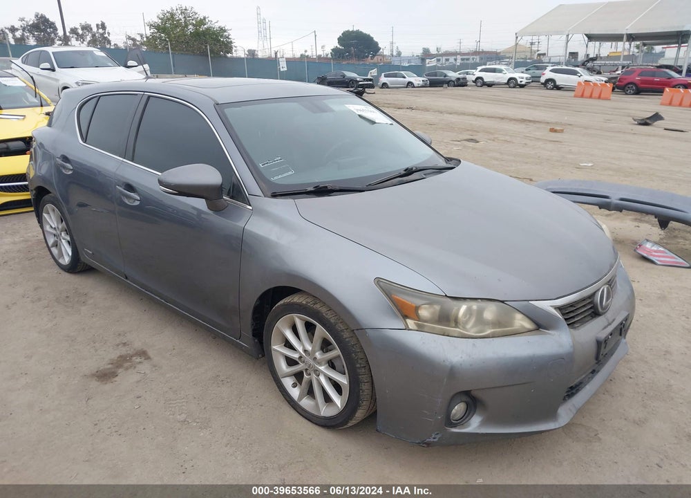 2012 LEXUS CT 200H PREMIUM VIN: JTHKD5BH6C2100771