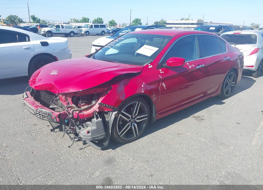2016 HONDA ACCORD SPORT VIN: 1HGCR2F52GA121166