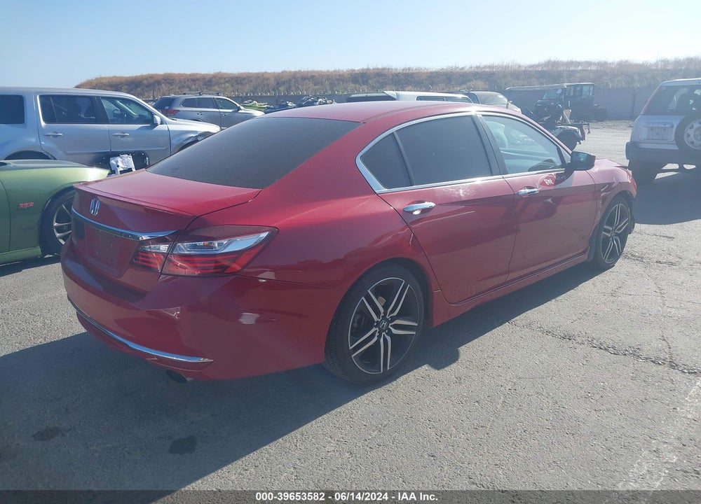2016 HONDA ACCORD SPORT VIN: 1HGCR2F52GA121166