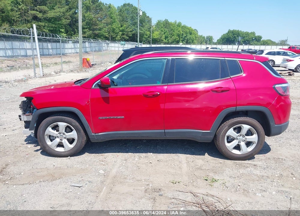 2019 JEEP COMPASS LATITUDE FWD VIN: 3C4NJCBB1KT851426