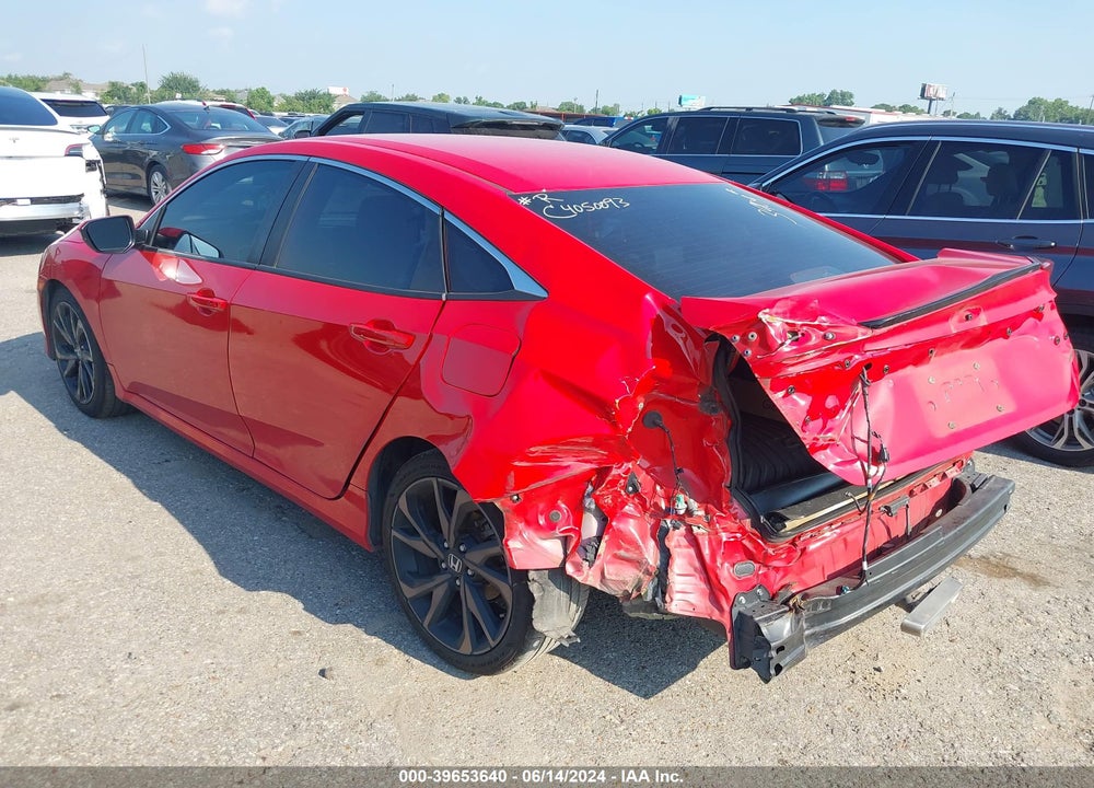 2020 HONDA CIVIC SPORT VIN: 2HGFC2F87LH573909
