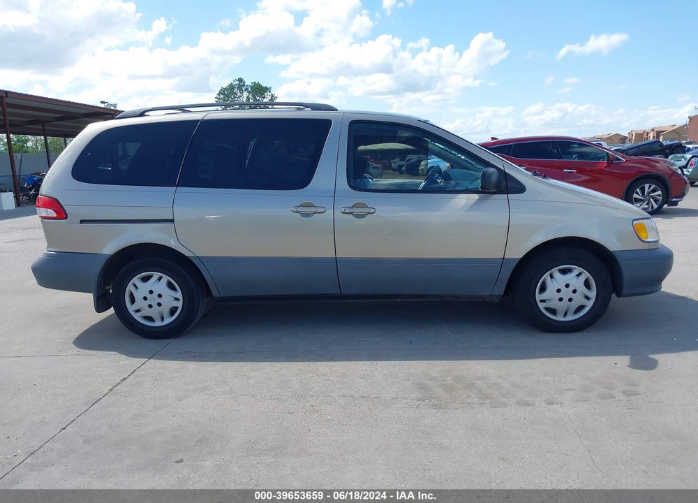 2001 TOYOTA SIENNA LE VIN: 4T3ZF13C31U381891