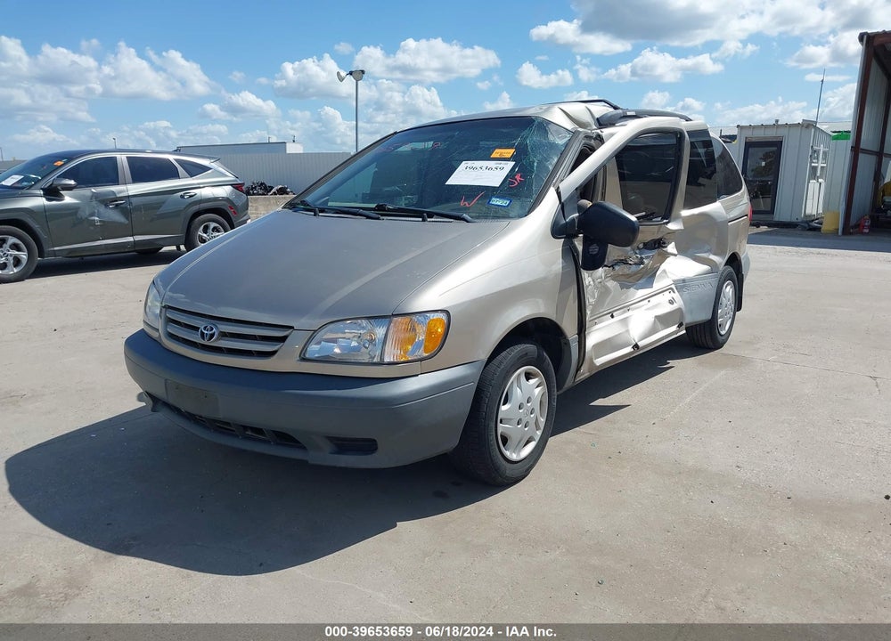 2001 TOYOTA SIENNA LE VIN: 4T3ZF13C31U381891