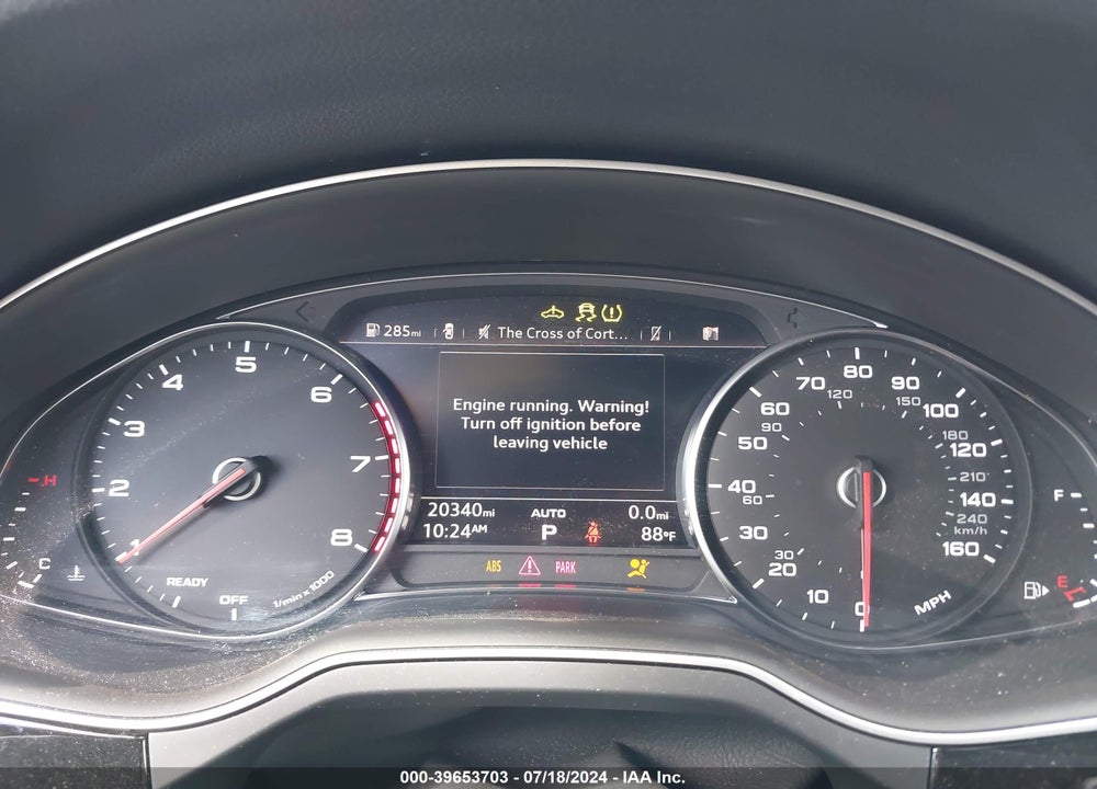 2019 AUDI Q7 55 PREMIUM VIN: WA1AABF79KD006208