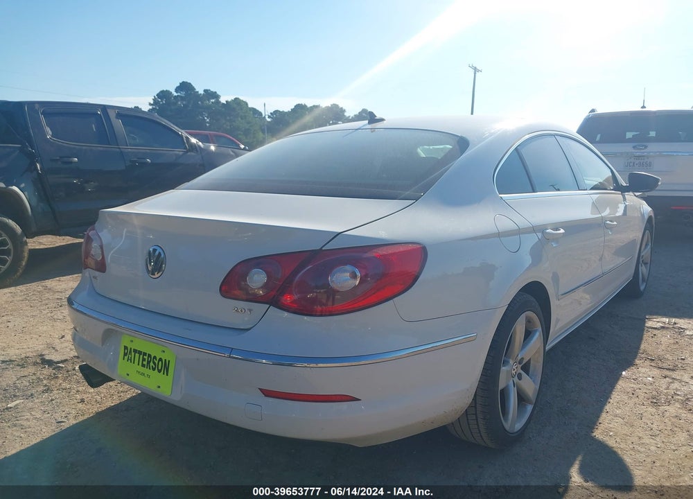 2012 VOLKSWAGEN CC LUX PLUS VIN: WVWHN7AN1CE547986