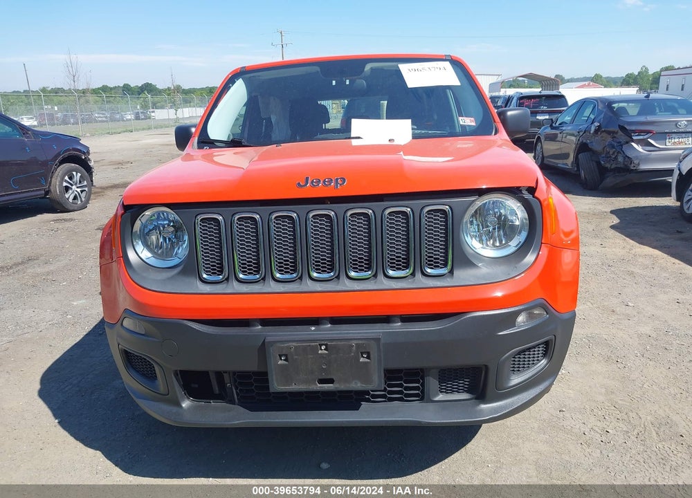2015 JEEP RENEGADE SPORT VIN: ZACCJBAT1FPC21897