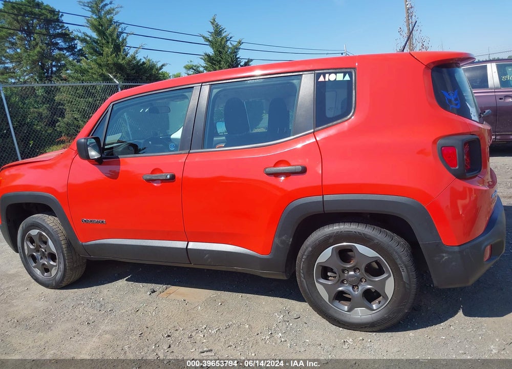 2015 JEEP RENEGADE SPORT VIN: ZACCJBAT1FPC21897