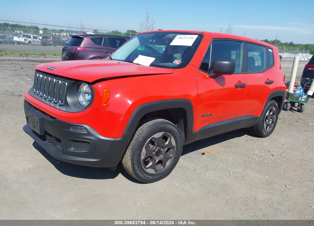 2015 JEEP RENEGADE SPORT VIN: ZACCJBAT1FPC21897