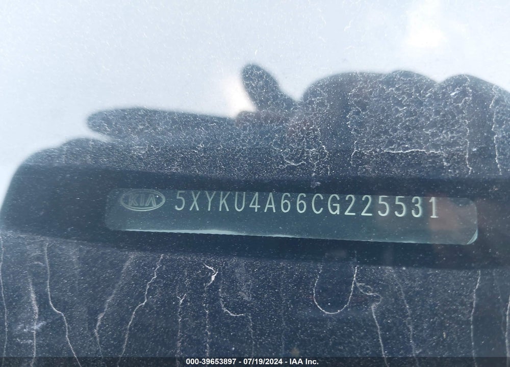 2012 KIA SORENTO EX VIN: 5XYKU4A66CG225531