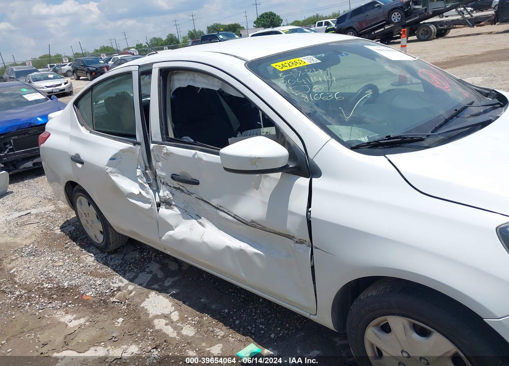 2019 NISSAN VERSA 1.6 S+ VIN: 3N1CN7AP9KL816636