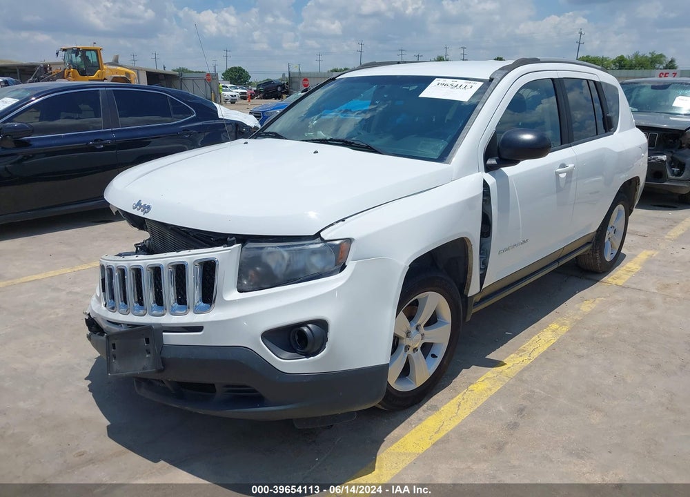 2016 JEEP COMPASS SPORT VIN: 1C4NJCBA9GD612095