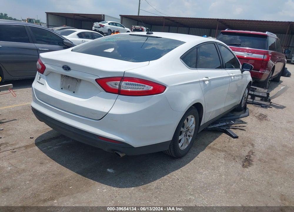2016 FORD FUSION S VIN: 3FA6P0G7XGR340488