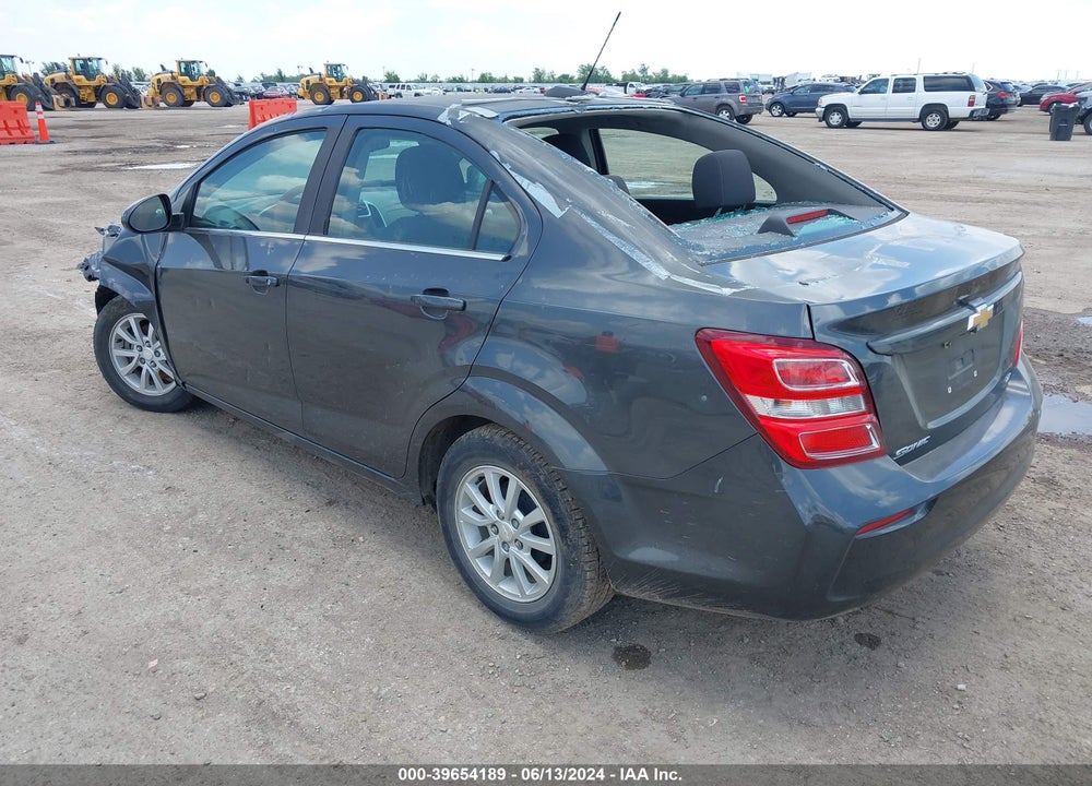 2017 CHEVROLET SONIC LT AUTO VIN: 1G1JD5SH1H4107273