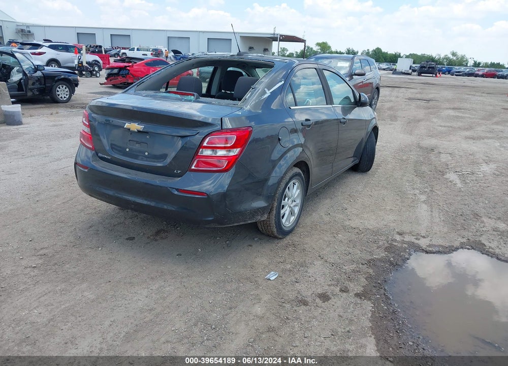 2017 CHEVROLET SONIC LT AUTO VIN: 1G1JD5SH1H4107273