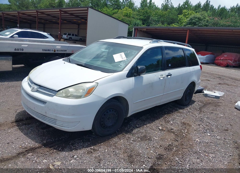 2004 TOYOTA SIENNA LE VIN: 5TDZA23C34S188490