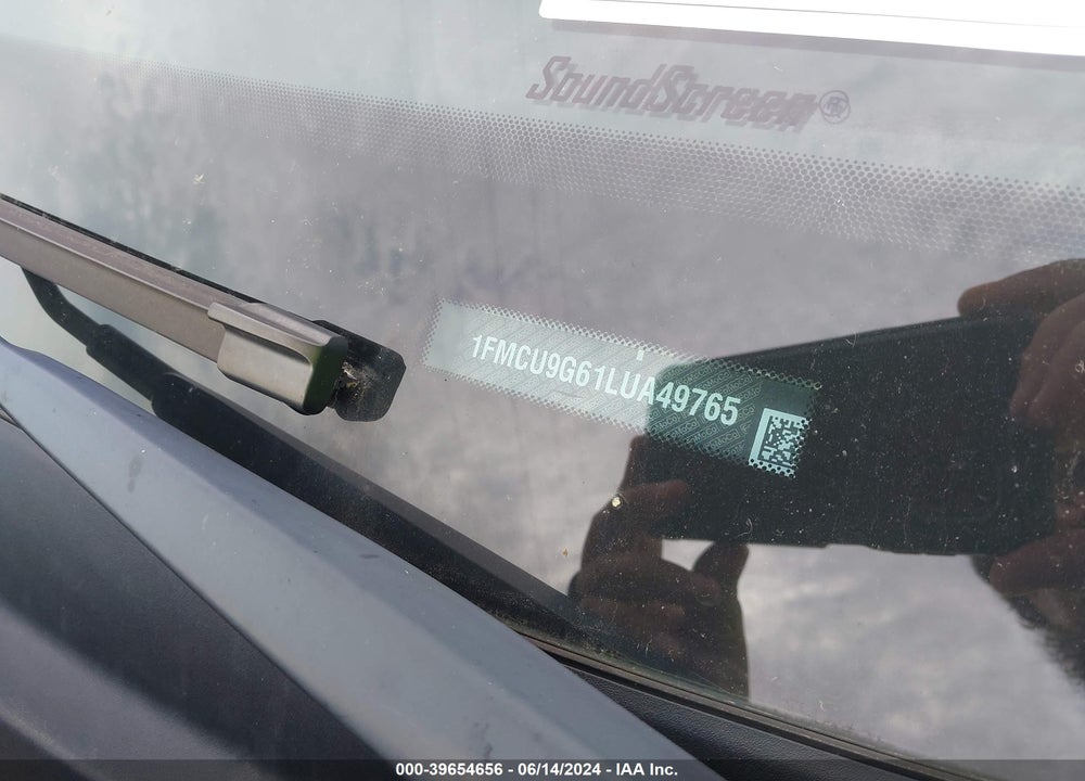 2020 FORD ESCAPE SE VIN: 1FMCU9G61LUA49765