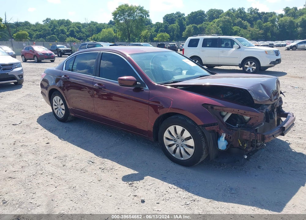2010 HONDA ACCORD 2.4 LX VIN: 1HGCP2F33AA014476