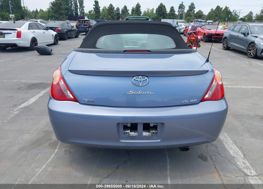 2006 TOYOTA CAMRY SOLARA SE VIN: 4T1FA38P26U071286