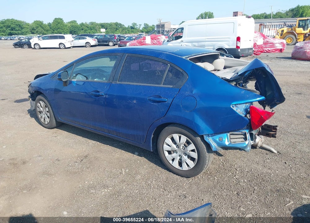 2012 HONDA CIVIC LX VIN: 19XFB2F56CE340106