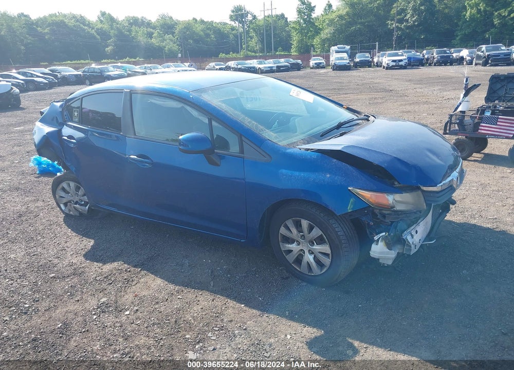 2012 HONDA CIVIC LX VIN: 19XFB2F56CE340106