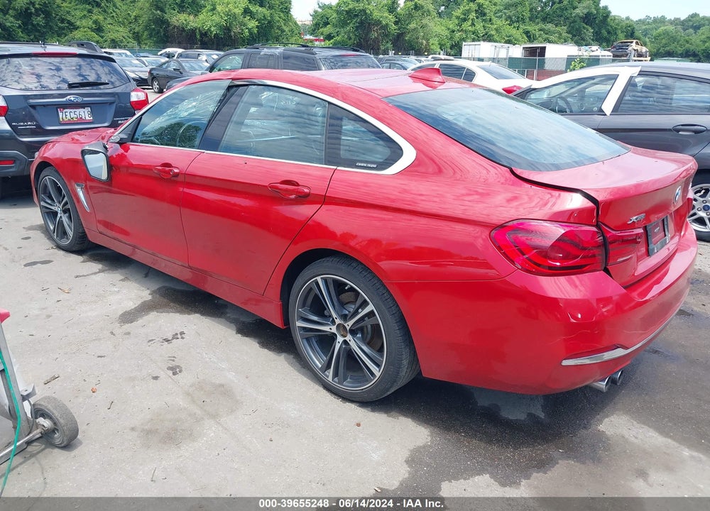 2019 BMW 430I GRAN COUPE XDRIVE VIN: WBA4J3C55KBL07451
